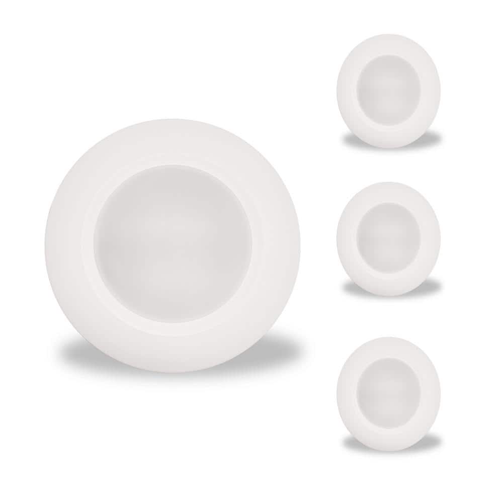 7 in Round Matte White Integrated LED Flush Mount Disc Lights 5CCT Selectable Pack of 4 Dimmable price history on PriceWatchPro