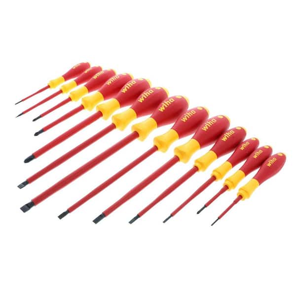 13-Piece Insulated SoftFinish Screwdriver Set-Slotted, Phillips
