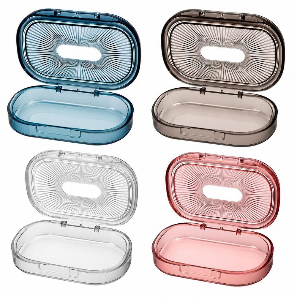 4 Pcs Small Portable Plastic Cotton Swab Holder Cases with Lid 3.94 x 2.76 in for Travel and Small Item price history on PriceWatchPro