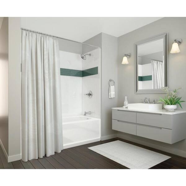 Delta UPstile 32 in. x 60 in. x 60 in. Bath and Shower Kit with Classic 400 Right-Hand Drain in White