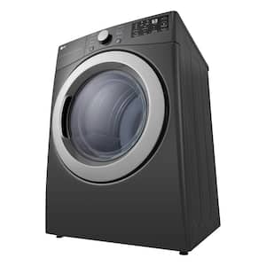 7.4 cu. ft. Ultra Large Vented Electric Dryer with Sensor Dry, NFC Tag On in Middle Black