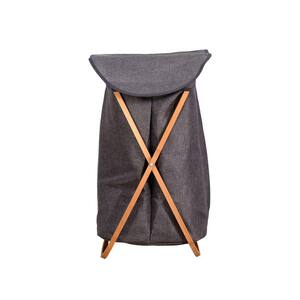 Natural Collapsible Bamboo Storage Laundry Hamper with Removable Inner Mesh Bag