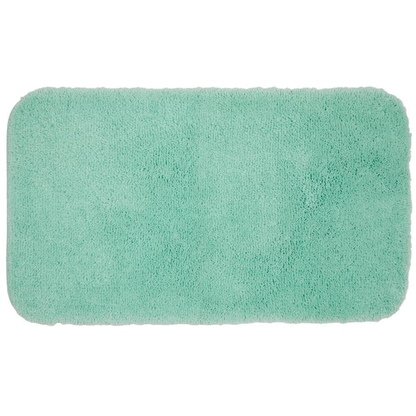 Mohawk Home Pure Perfection Sea Spray 20 in. x 60 in. Nylon Machine Washable Bath Mat