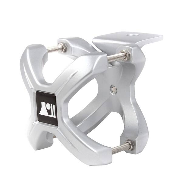 Rugged Ridge Small X-Clamp Light Mount with Silver Finish