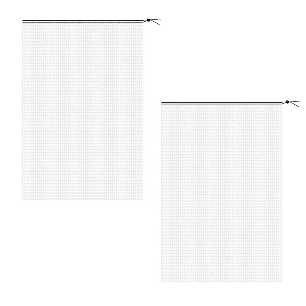 58.8 in. White PE Mesh Plant Cover Netting with Drawstring Garden Pest Barrier Fruit Tree Accessory 2-Pack price history on PriceWatchPro