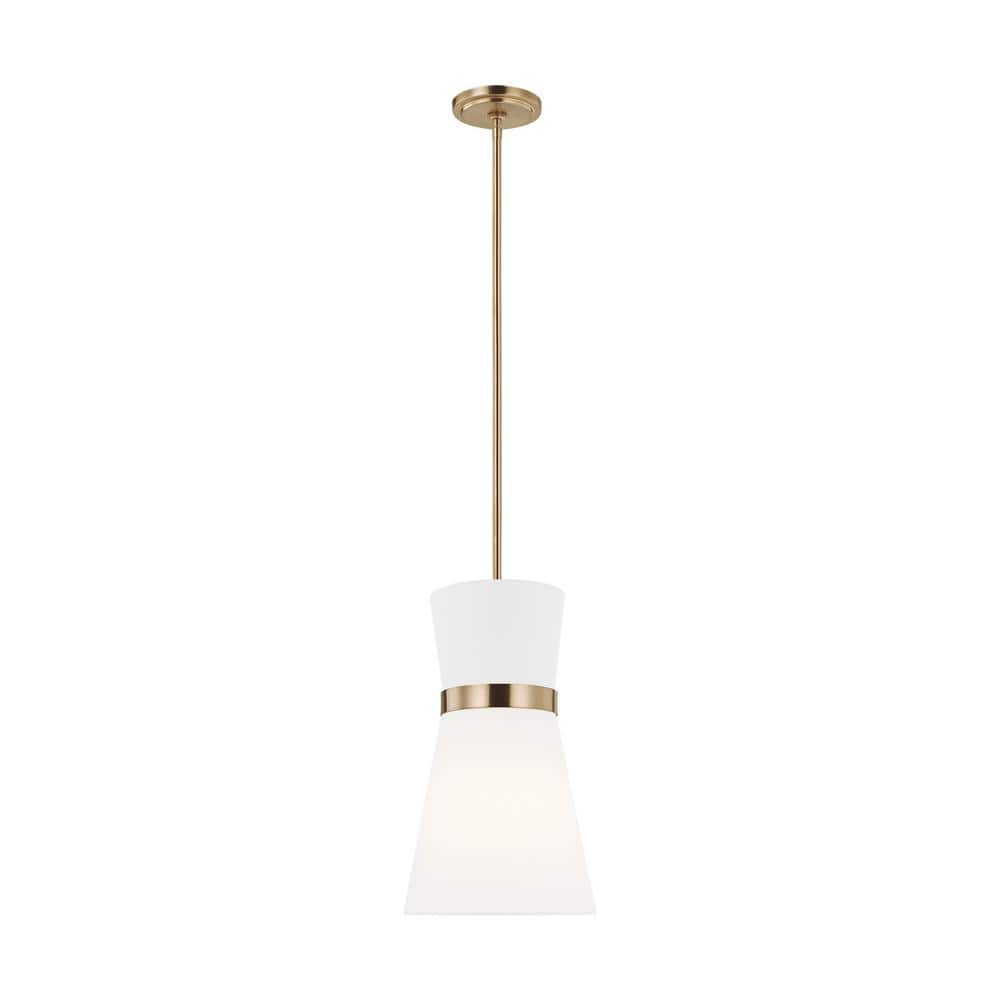 Generation Lighting 6590501 Clark 10  Wide Mini Pendant - Brass