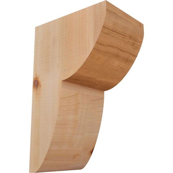 Ekena Millwork 5-1/2 in. x 8 in. x 12 in. Western Red Cedar Crestline Smooth Corbel