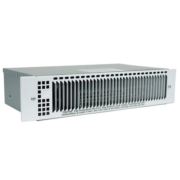 KT 240/208-Volt 1500-Watt/1125-Watt Multi-Watt Electric Kick Space Heater, White