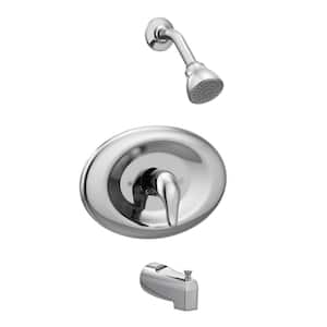 Chateau Single-Handle 1-Spray Tub and Shower Faucet in Chrome (Valve Included)
