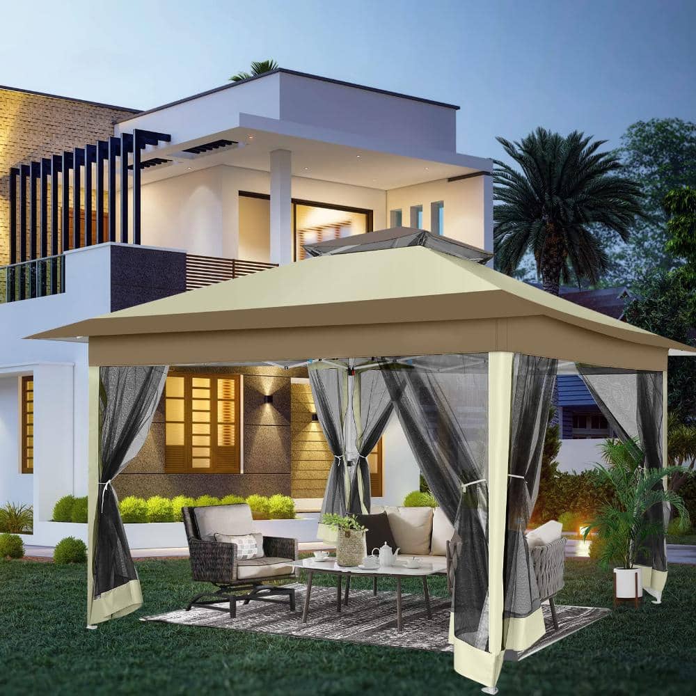 12x12 Pop Up Gazebo On Clearance - Upgrade Easy Up Metal Outdoor Canopy Waterproof - Portable Gazebo price history on PriceWatchPro