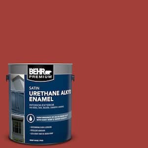 1 gal. #PPU2-16 Fire Cracker Urethane Alkyd Satin Enamel Interior/Exterior Paint
