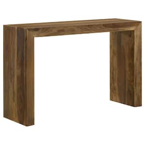Odilia 46 in. Auburn Rectangle Solid Wood Console Table