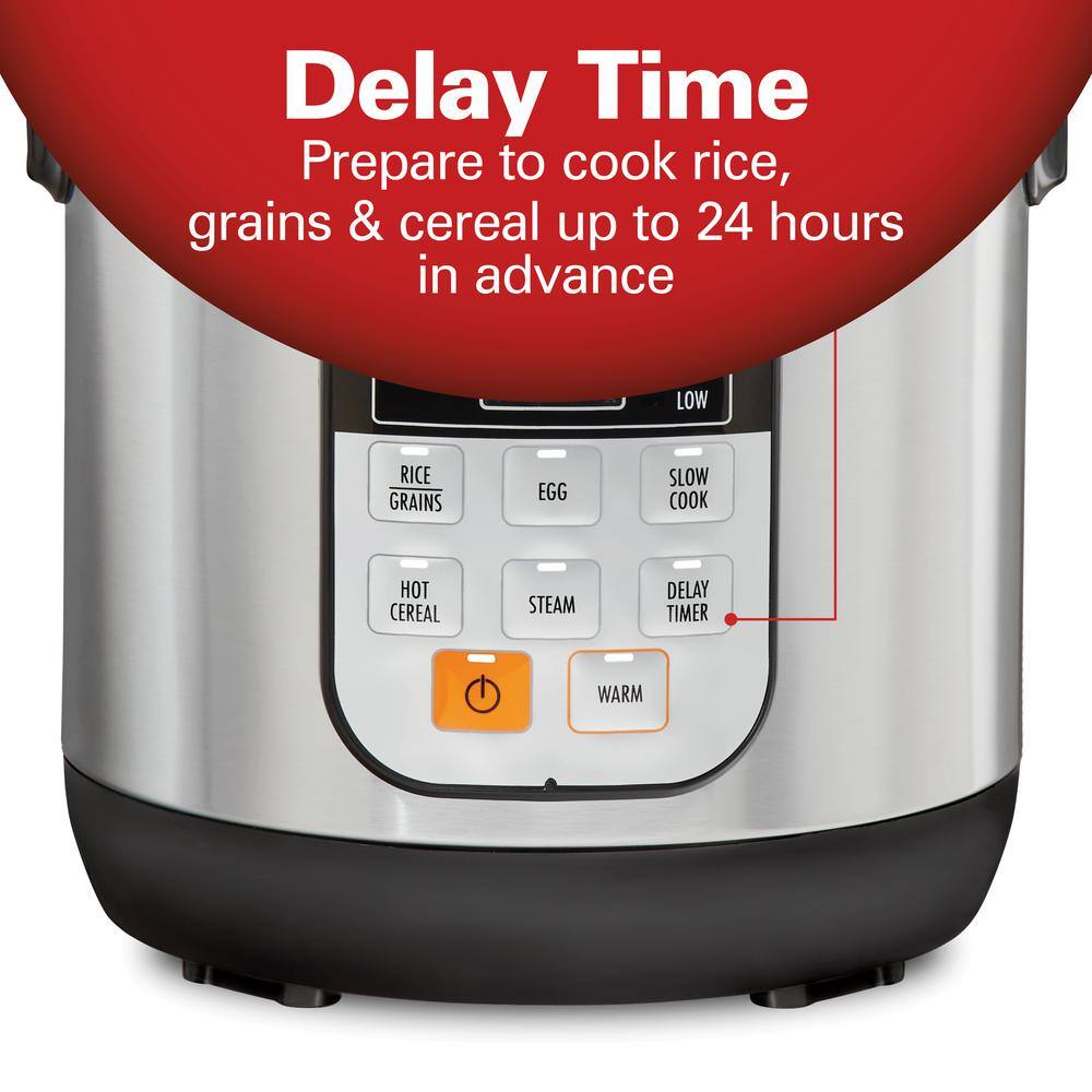 Compact Stainless Steel Multi Cooker with Digital Display and Timer