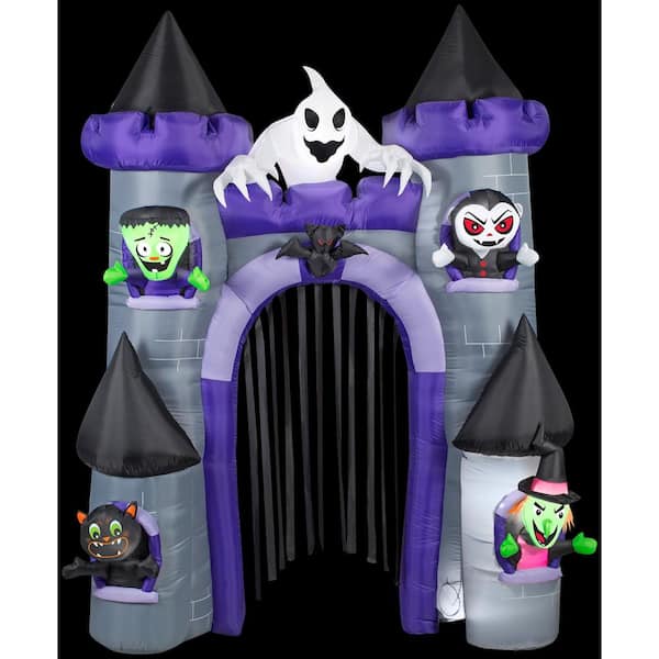 Gemmy 9 ft. H Archway-Haunted Castle Halloween Inflatable-G-59752 - The ...