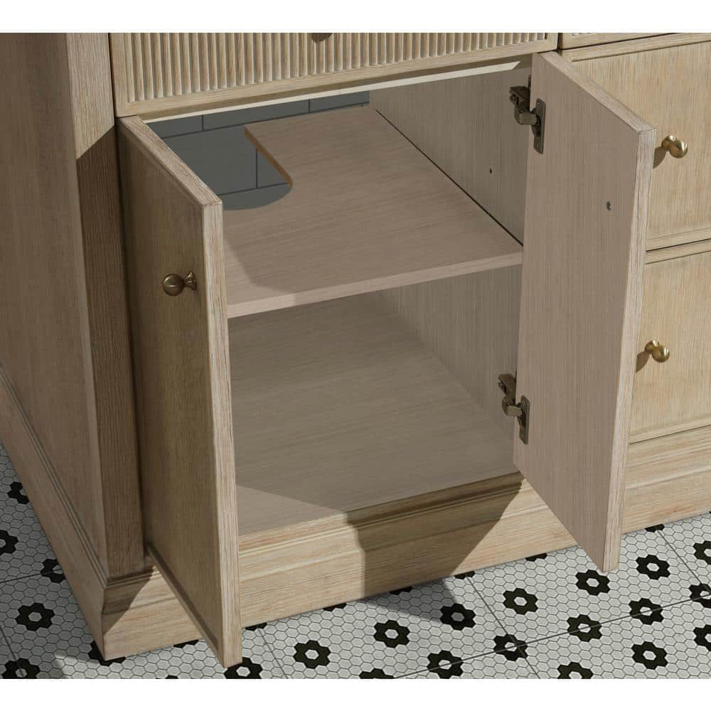 Redondo 36'' Ash Oak Single Bathroom Vanity with Quartz Top