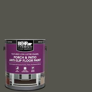 1 gal. #790D-7 Black Bean Textured Low-Lustre Enamel Interior/Exterior Porch and Patio Anti-Slip Floor Paint