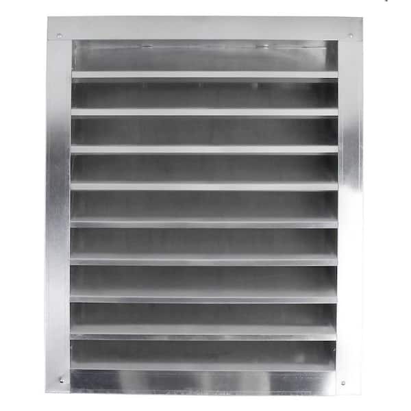 14 in. x 18 in. Rectangular Mill Aluminum 6-Pack Rust-Resistant Screened Louvered Gable Vent