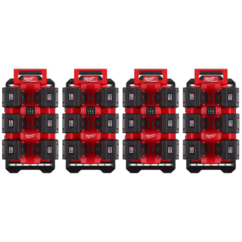 M18 18V PACKOUT 6-Port Daisy Chain Rapid Charger (4) w/ (4) Mounting Plates & (24) 12.0 Ah FORGE Batteries price history on PriceWatchPro