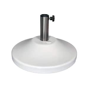 US Weight 50 lbs. Resin Patio Umbrella Base in White