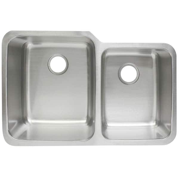 Franke Undermount Stainless Steel 32.in 0-Hole Double Bowl Kitchen Sink