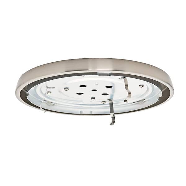 Casablanca Brushed Nickel CFL Low Profile Fitter with Circline Bulb