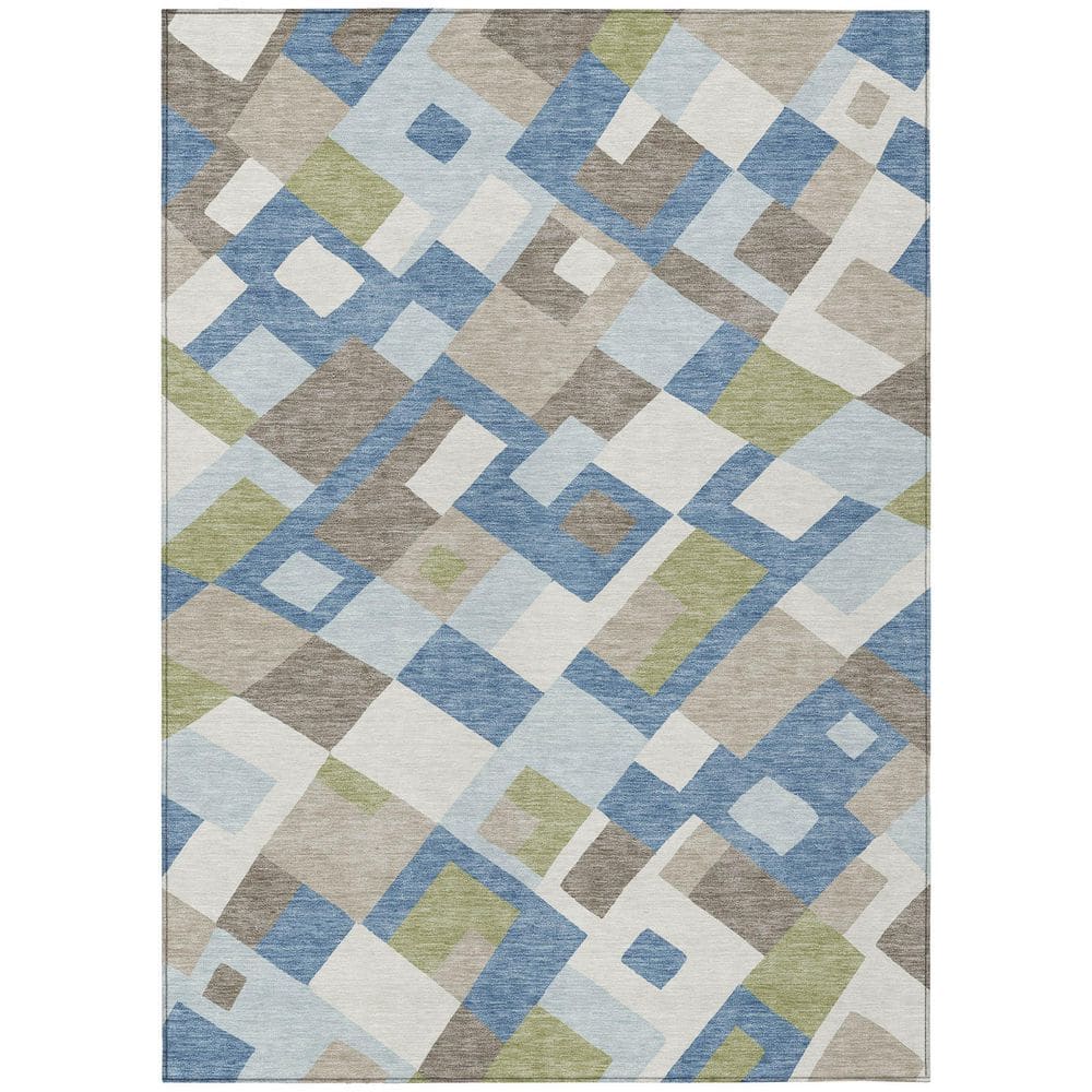 Chantille Machine Washable Indoor/Outdoor Abstract ACN2978 Blue 10 ft. x 14 ft. Area Rug price history on PriceWatchPro