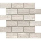 Marble Cream 12.01 in. x 12.01 in. Geometric Honed Limestone Mosaic Tile (0.985 sq. ft./Each)