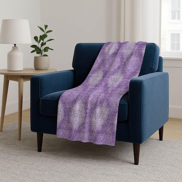 Premium Machine Washable ASB849 Plum 50 in. x 70 in. Sherpa Throw Blanket