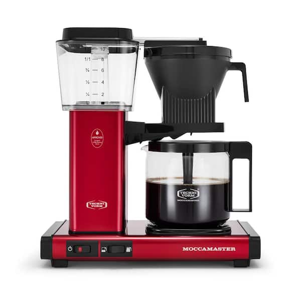 MOCCAMASTER KBGV 10 Cup Candy Apple Red Drip Coffee Maker