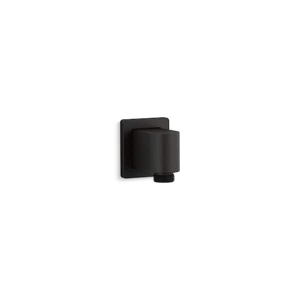 KOHLER Awaken 2.313 in. x 2.25 in. x 2 in. Brass Hub x Hub x Hub 90 Degree Elbow Fitting with Check Valve in Matte Black