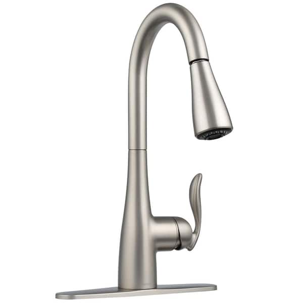 MOEN Arbor Single-Handle Pull-Down Sprayer Kitchen Faucet with Power Boost  in Spot Resist Stainless 7594SRS The Home Depot