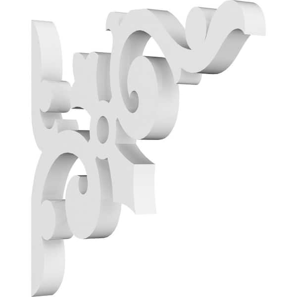 Ekena Millwork 5/8 in. W x 6 in. H x 6 in. D PVC Whitman Bracket