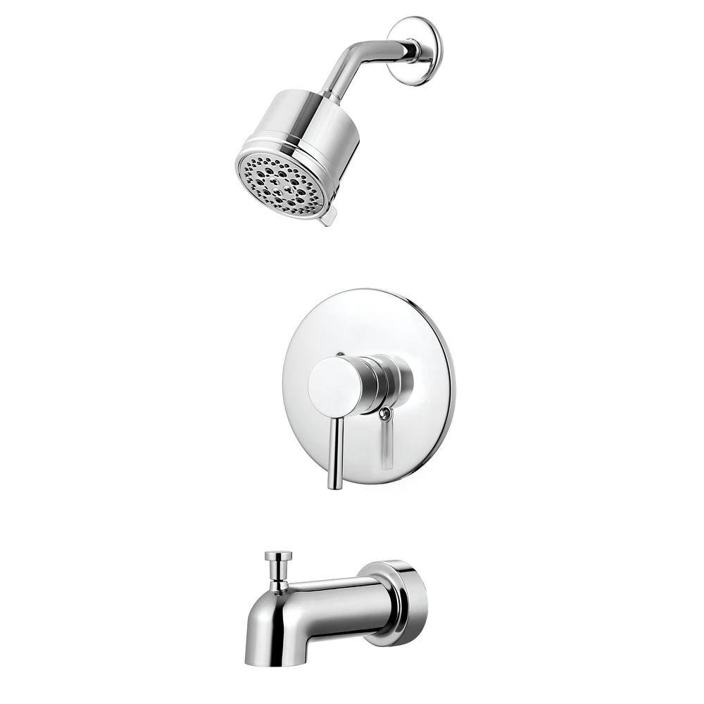 Polished Chrome Adjustable Rain Shower Head Kit