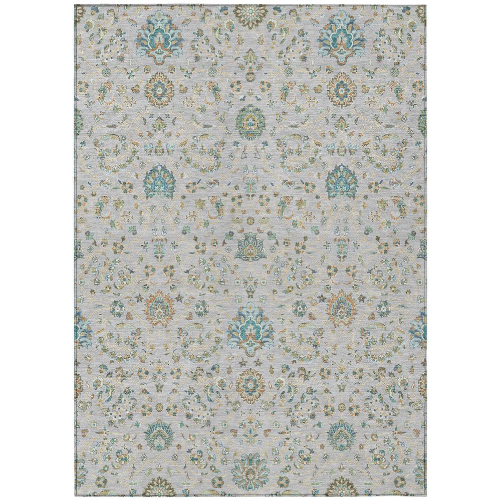 Chantille Machine Washable Indoor/Outdoor Abstract ACN2758 Silver 9 ft. x 12 ft. Area Rug price history on PriceWatchPro