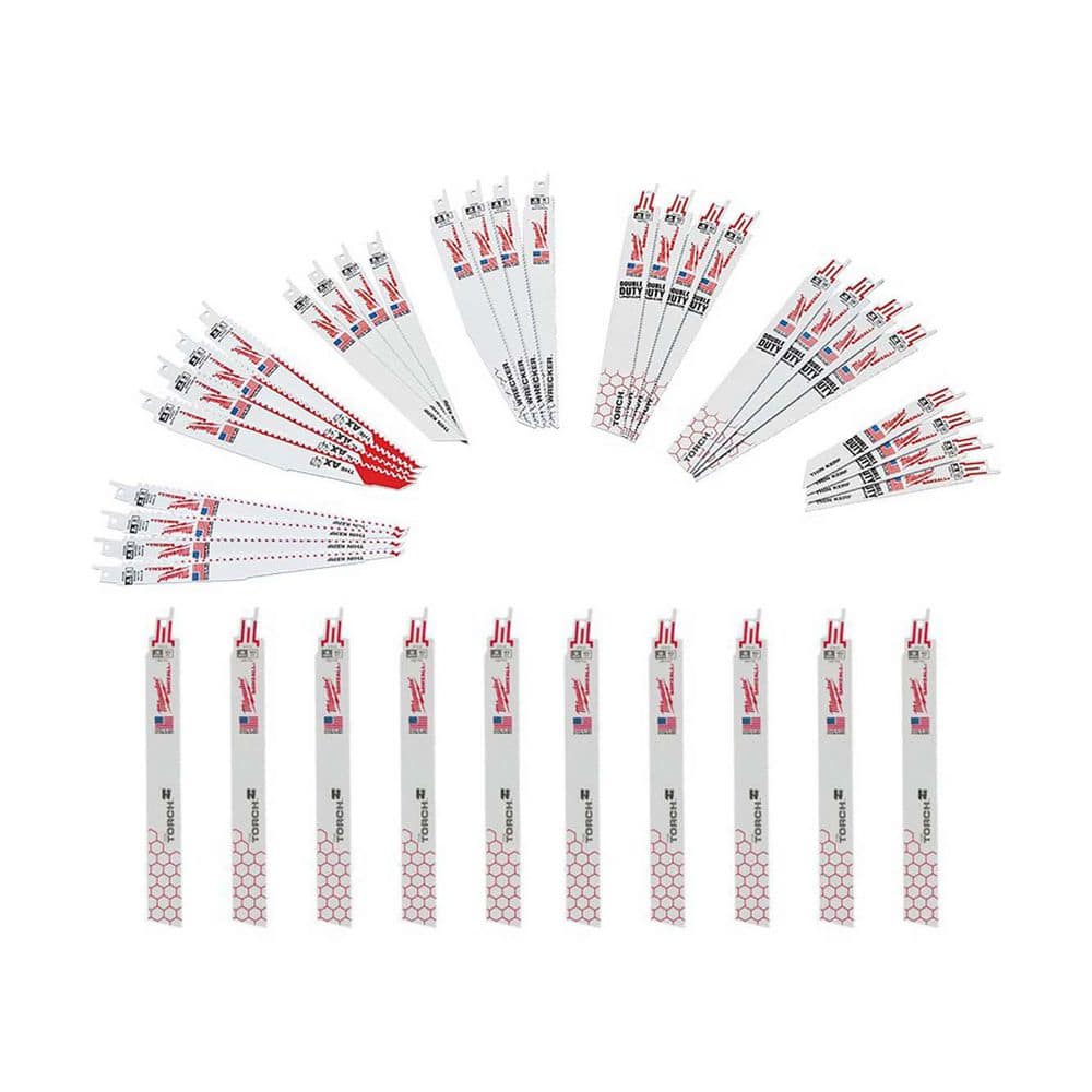 SAWZALL Wood&Metal Cutting Bi-Metal Reciprocating Saw Blades 5 TPI (32PC) & 5PK Thick & 5PK Medium Metal Blades price history on PriceWatchPro