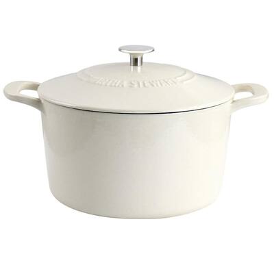Crock-Pot Artisan 3 qt. Round Cast Iron Nonstick Dutch Oven in Blush Pink  with Lid 985113365M - The Home Depot