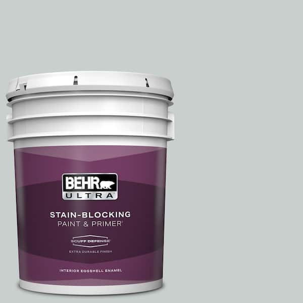 BEHR ULTRA 5 gal. #720E-2 Light French Gray Extra Durable Eggshell Enamel Interior Paint & Primer