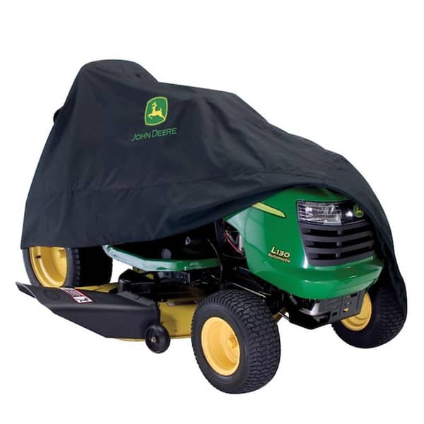 Black Deluxe Riding Lawn Mower Tractor Cover Yard Garden Weather UV Protection 