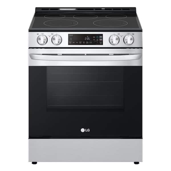 LG 30 in. 6.3 cu. ft. Single Oven Slide-In Electric Range with 5-Elements in Stainless Steel