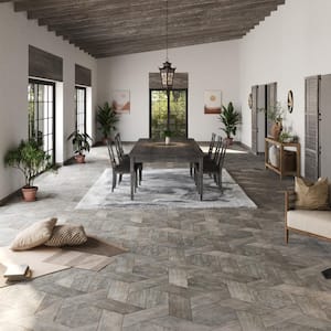 Retro Hex Cendra 14-1/8 in. x 16-1/4 in. Porcelain Floor and Wall Tile (11.07 sq. ft./Case)