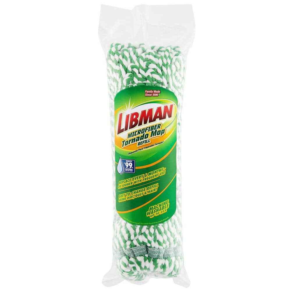 Libman Tornado Microfiber Twist String Mop Refill 1563 - The Home Depot