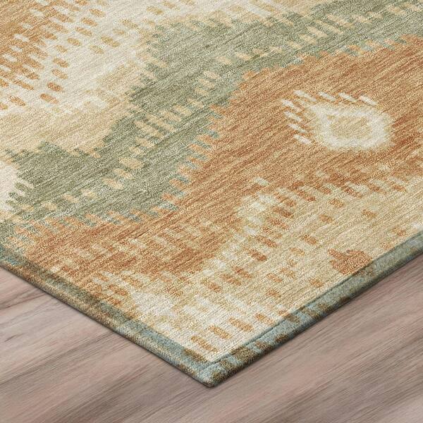 Chantille Machine Washable Indoor/Outdoor Abstract ACN3074 Terracotta 2 ft. x 3 ft. Accent Rug