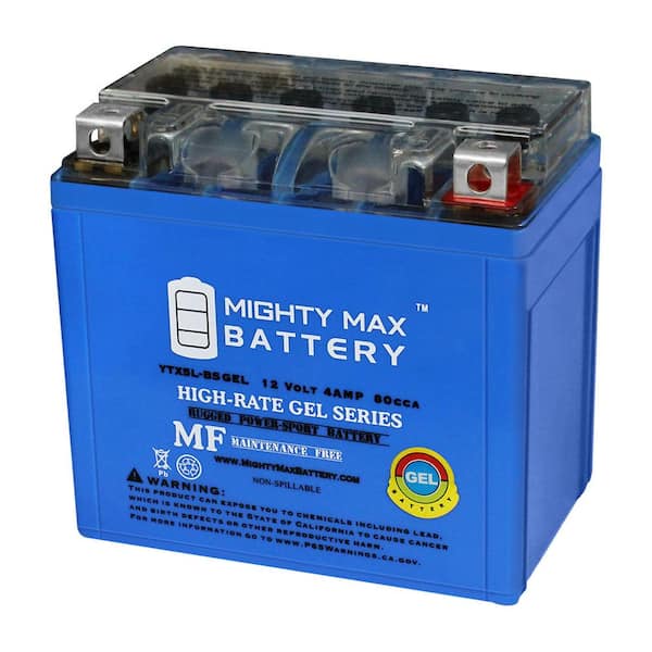 MIGHTY MAX BATTERY YTX5L-BS GEL Replacement Battery for GTX5L -BS