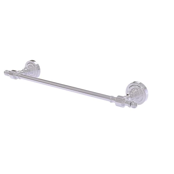 Allied Brass Retro Dot Collection 18 in. Wall Mounted Towel Bar in Polished Chrome