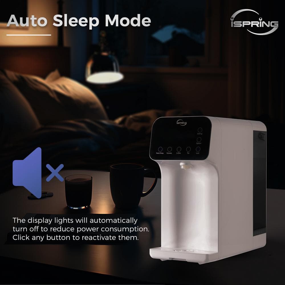 iSpring RCD100 5-Stage Countertop Reverse Osmosis System with UV and Instant Hot Water