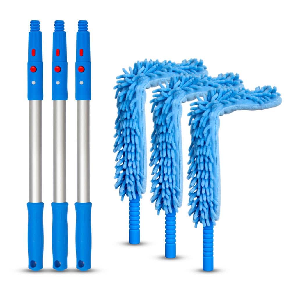 22 in. Flexible Wand Duster with Microfiber and Chenille Sleeve and 20 in. Aluminum Pole (3-Pack) price history on PriceWatchPro