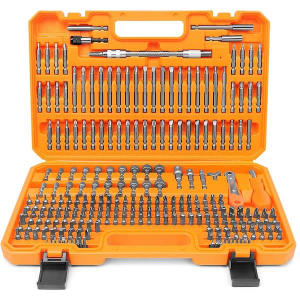 Screwdriver Bit Set, Chrome Vanadium Steel Driver Bit Set, Steel Driving Bit Set (258-Piece)