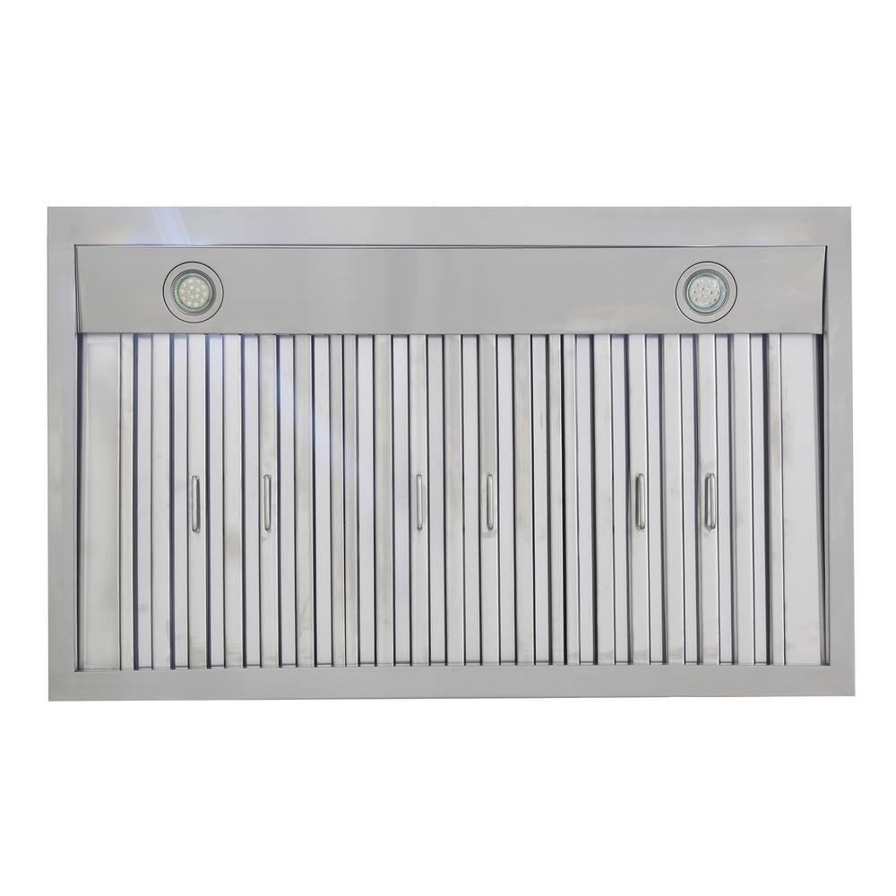 Professional 30" Black and Stainless Steel Wall Mounted Range Hood