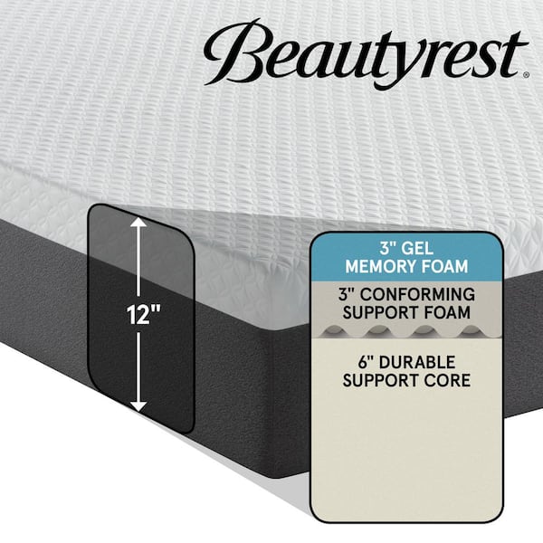12in. Medium Memory Foam Tight Top Queen Mattress