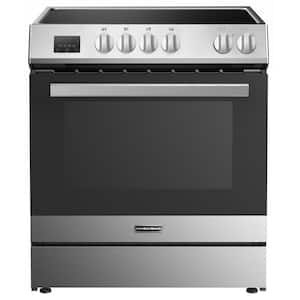 30 in. 4-Element Slide-In Electric Range in Stainless Steel with Convection Technology